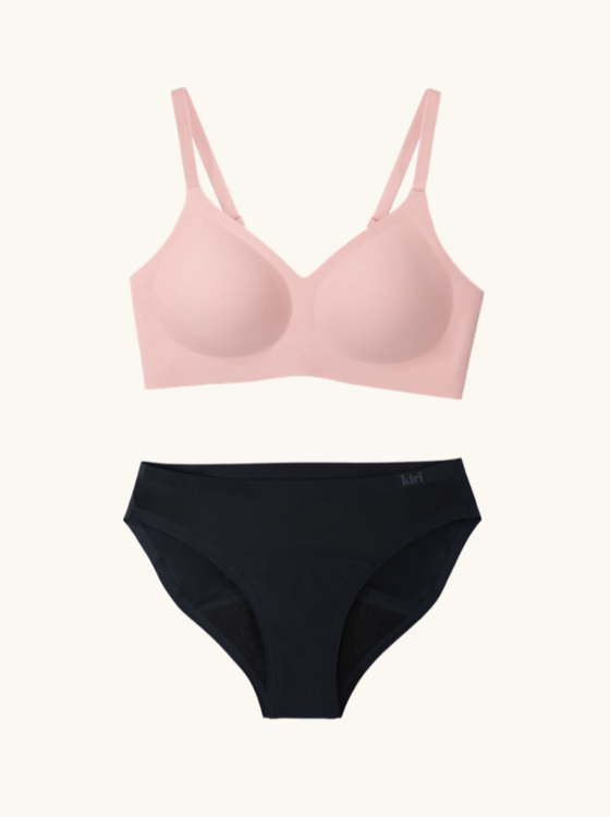 Kiri Heather Pink Bra & Panty Bundle Set - Kiri